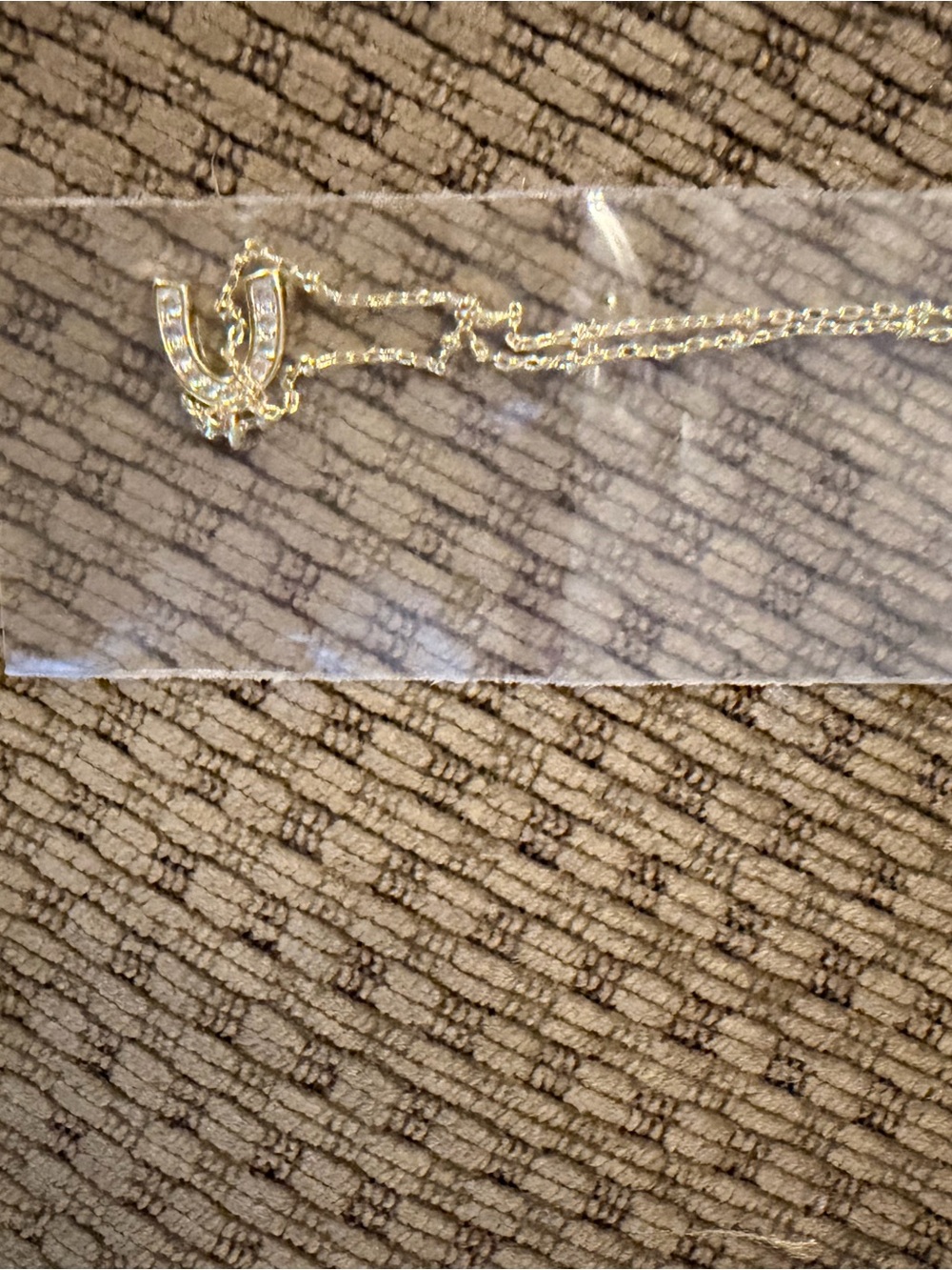 Uncommon James Gold Horseshoe Crystal Pendant Necklace